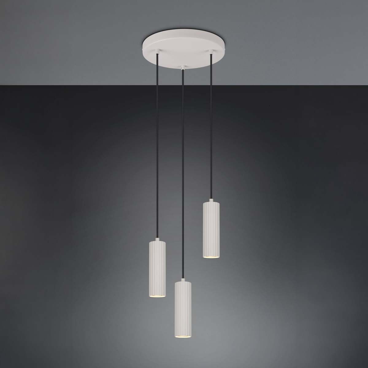 Lampadari & plafoniere: Pendelleuchte, Grau, 3 Strahler, 28 cm Ø – Nuovo (secondo la descrizione) da Kreuzlingen venduto da Smart-Light