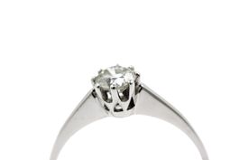Solitär Brillant Ring ca. 0.35ct 18K Weissgold *S3227