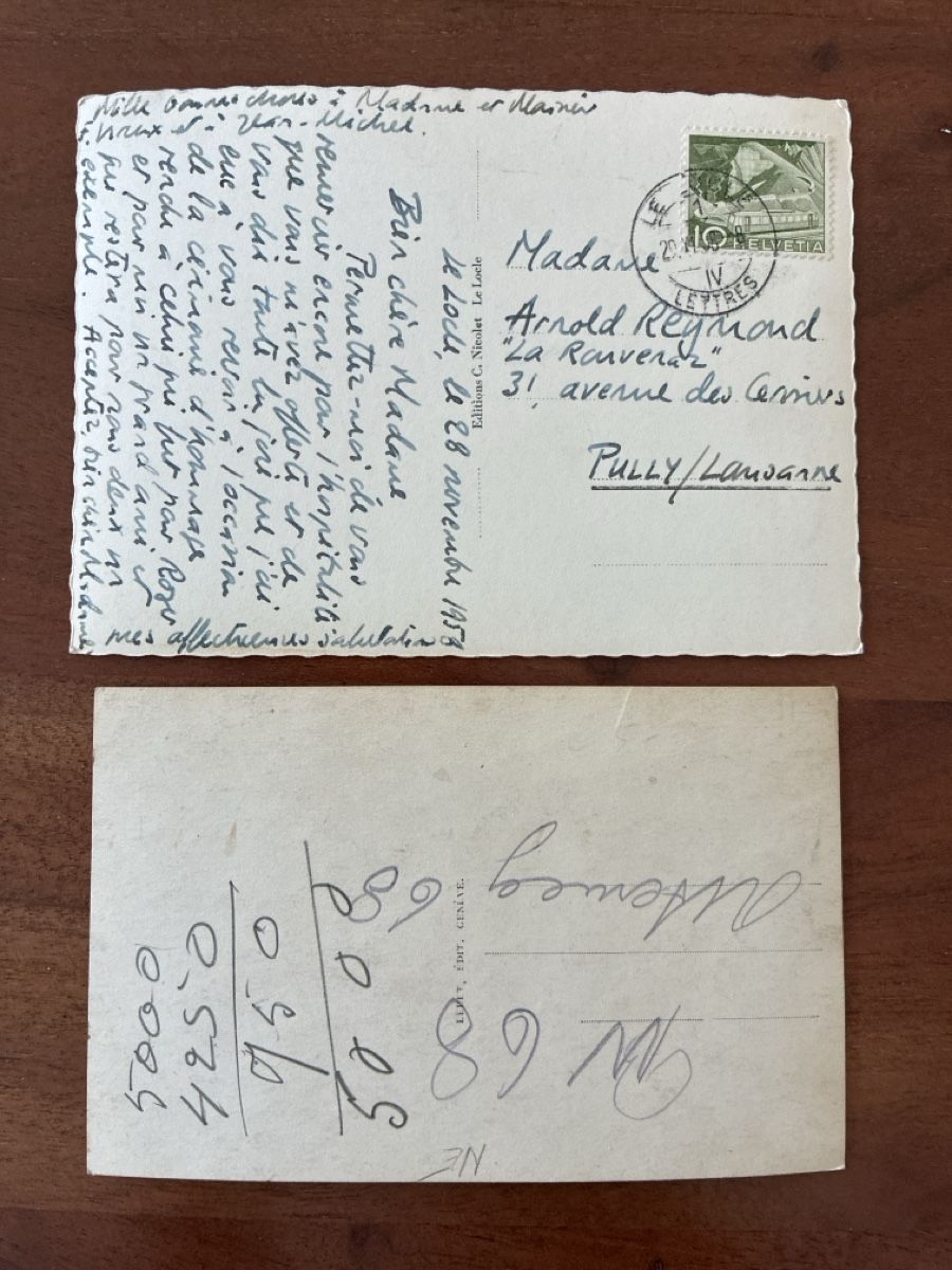 Cartoline postali: 8 Ansichtskarten Schweiz diverse vom Kanton Neuenburg  – Usato da Oftringen venduto da Cla.vD.74 5