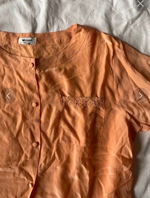 Chemisiers: Seidenbluse in Apricot – D'occasion à Basel par NormaJean01 3