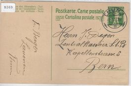 Postkarte Thun 5.IX.17 nach Bern