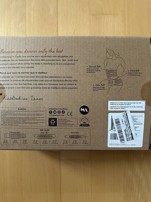 Cinture: KeaBabies Postpartum Gürtel Grösse M/L – Nuovo (secondo la descrizione) da Felsberg venduto da nica85 2