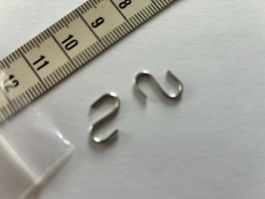 80 Metal S-hooks set silver colour like new condition