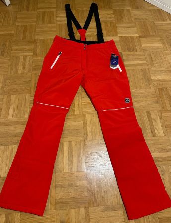 Peak Mountain, pantalon de ski rouge, taille XL