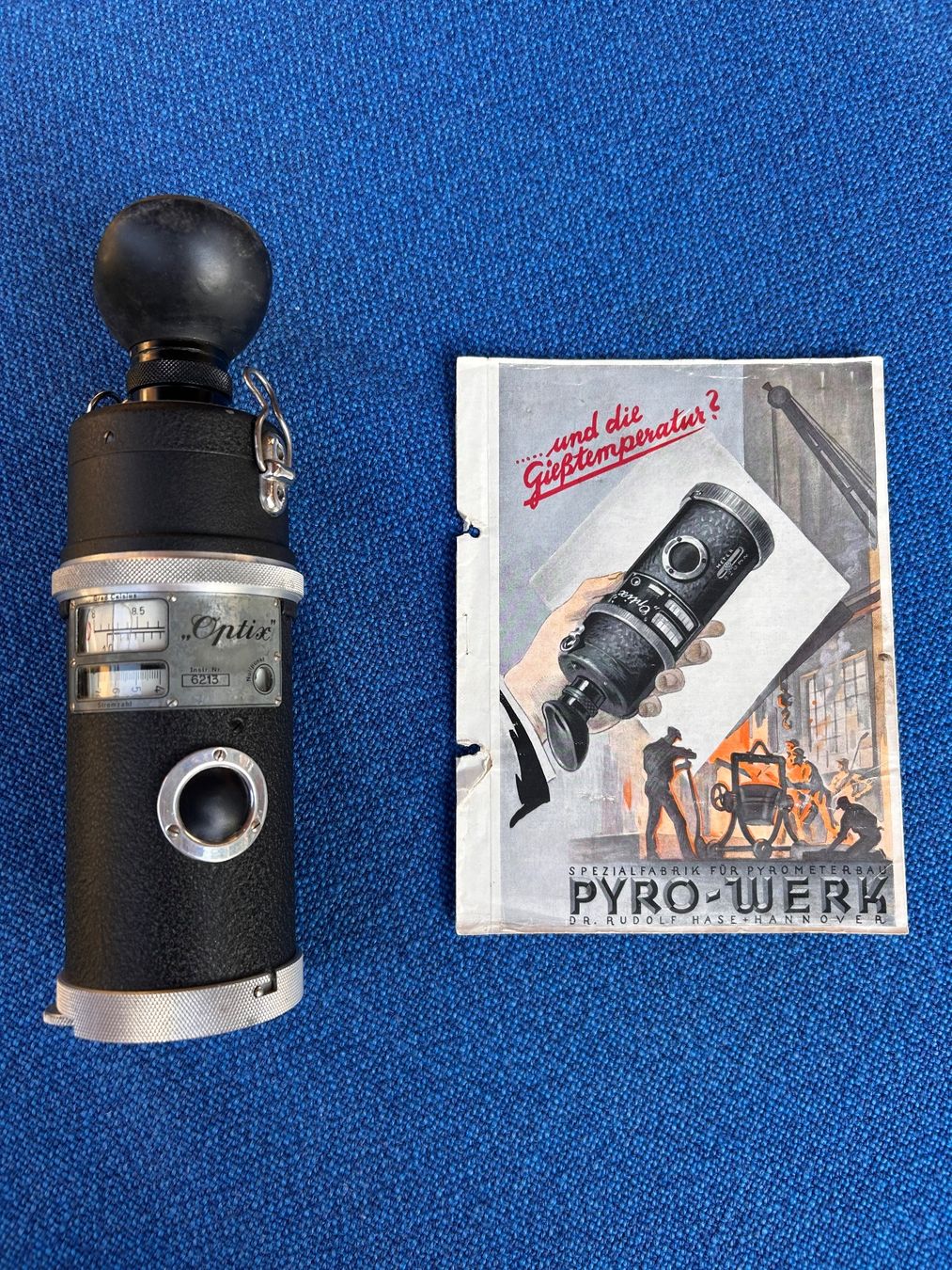 Misurare: Pyrometer - Temperaturmessgerät  Giessen Schmieden – Usato da Brigerbad venduto da artigji