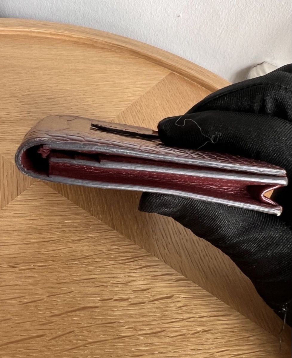 Hermès Portefeuilles: Hermès Krokodil Bordeaux  – D'occasion à Basel par mimi8668 5