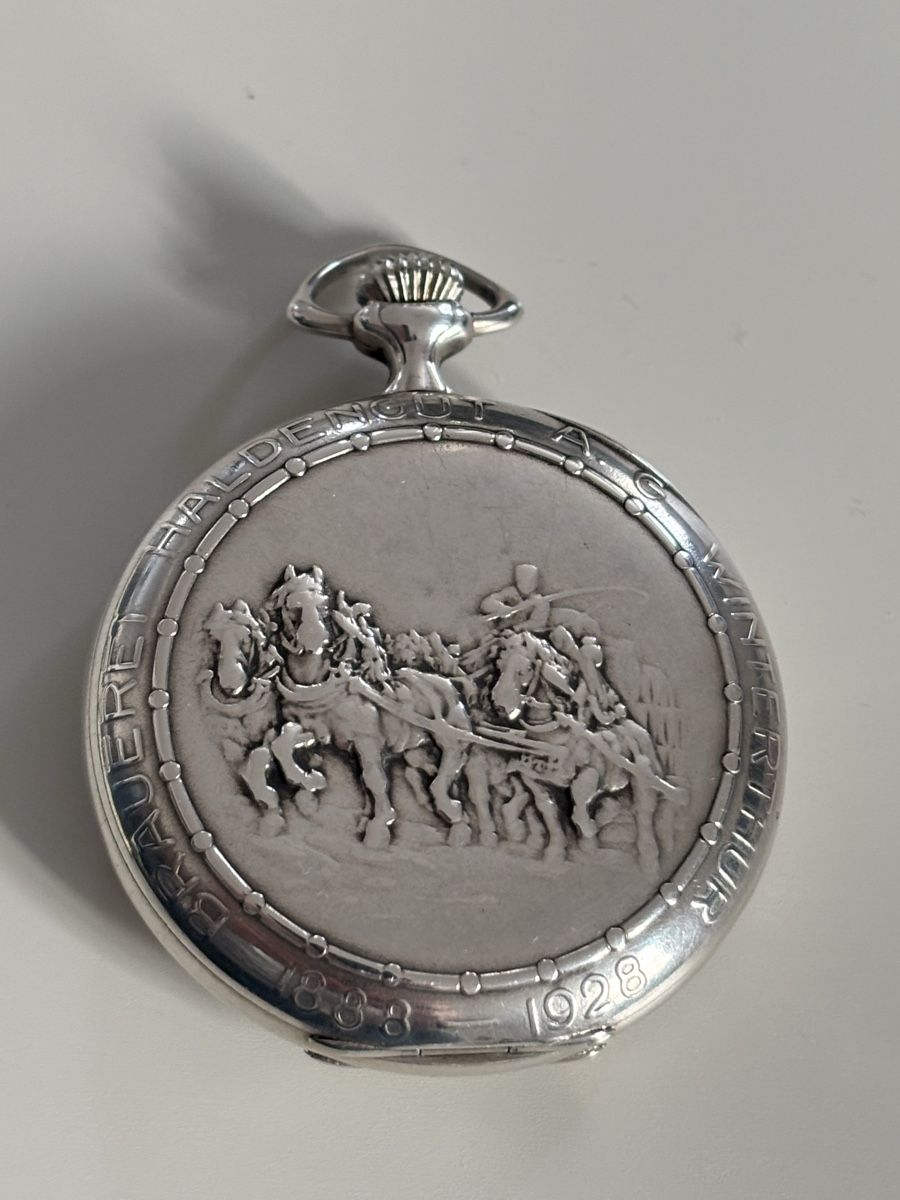 Eterna Orologi: Taschenuhr Haldengut Bier nicht Feldschlösschen – Usato da Neuenhof venduto da redballexpress 4