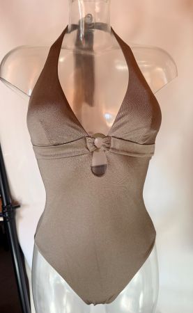 TRIUMPH, Badekleid MIDNIGHT SWIM, Grösse 36C, Grün/Grau