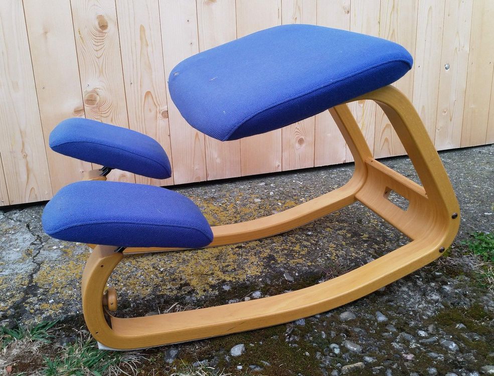 Stokke Varier thatsit balans Kniehocker Stuhl blau braun Kaufen auf