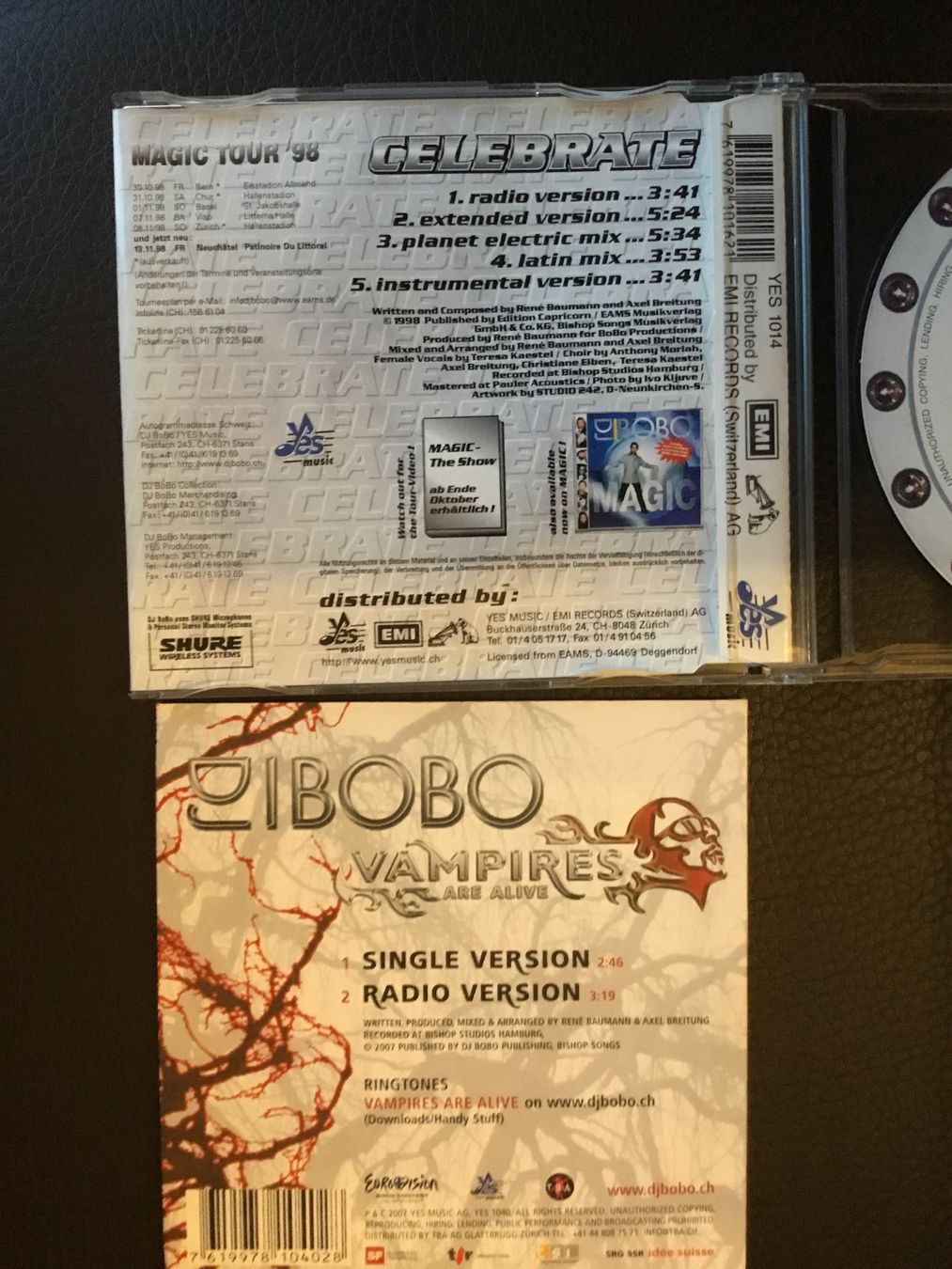 CD: DJ BoBo Celebrate & Vampires are Alive, 2er Set, – Usato da Thierachern venduto da sweden08 1