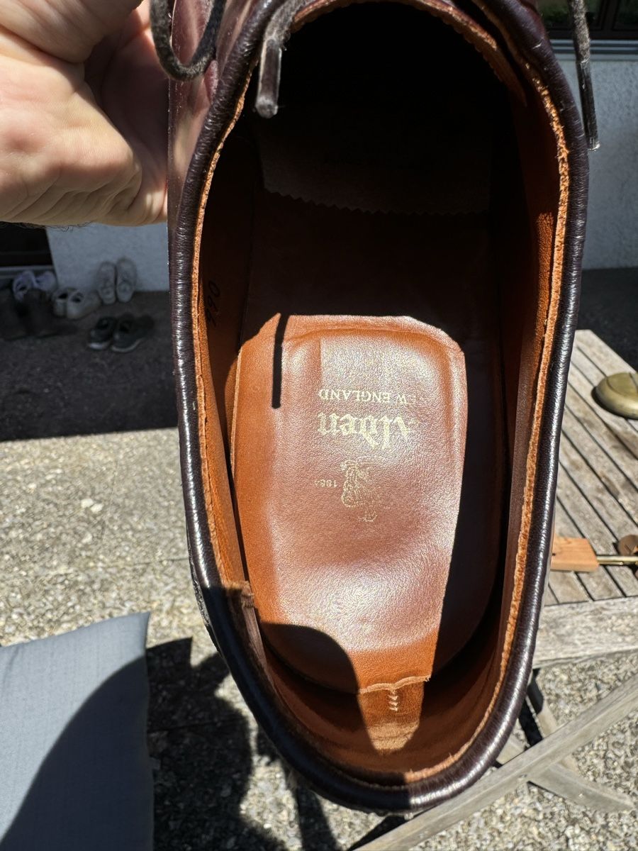 Alden Scarpe da uomo: Alden Shell Cordovan Plain Toe Derby, US 9, Barrie Last – Usato da Schlieren venduto da Timsonsan 6