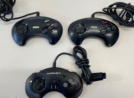 Sega Megadrive Controller Set 3x