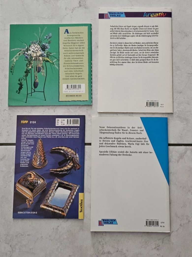 Libri: 4 Bastelbücher "Artischokentechnik" – Usato da Geuensee venduto da jes_9xyk 1
