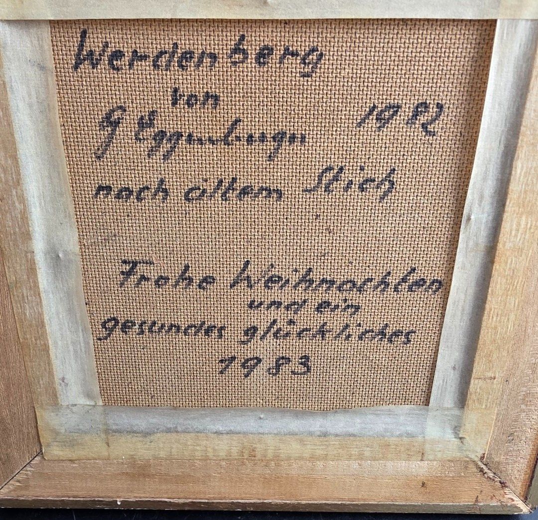 Gemälde: Gemälde Schloss Werdenberg – Original 1982 – Gebraucht aus Flums von Flumsantik 3