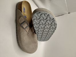 Birkenstock - Boston Weichbettung Veloursleder Narrow Gr. 40