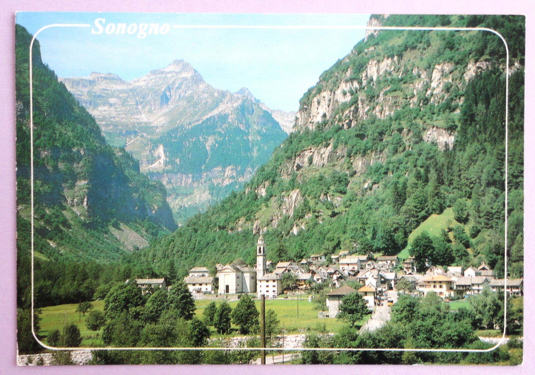 Ansichtskarten: Sonogno, Valle Verzasca – Gebraucht aus Fétigny von Billy2miny