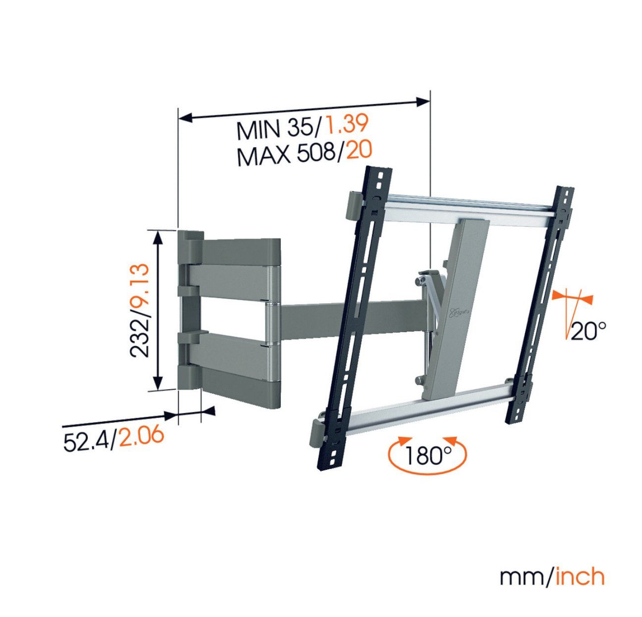Supporti a parete: Vogels Thin 245w - TV Wandhalterung weiss – Usato da Meilen venduto da Mofline 3