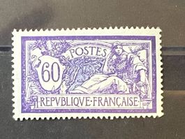 () Merson Neuf* Num 144 60c. Violet et Bleu