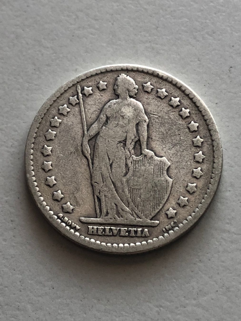 Tutti le monete: 1 Fr. 1908 – Usato da Schötz venduto da Odpa 1
