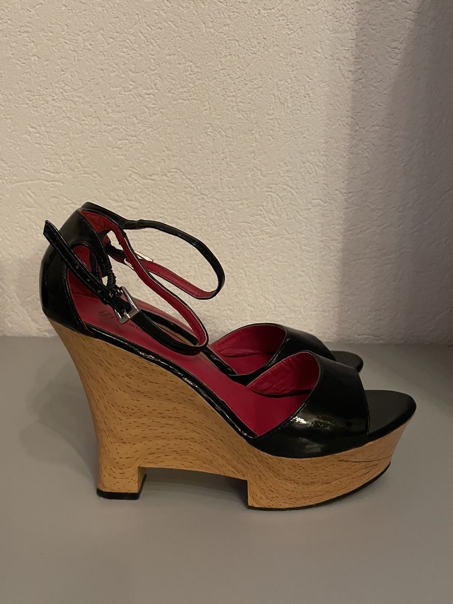 Scarpe da donna: Sandales compensées noires Promise, taille 37.5 – Nuovo (secondo la descrizione) da Vuadens venduto da Nina11