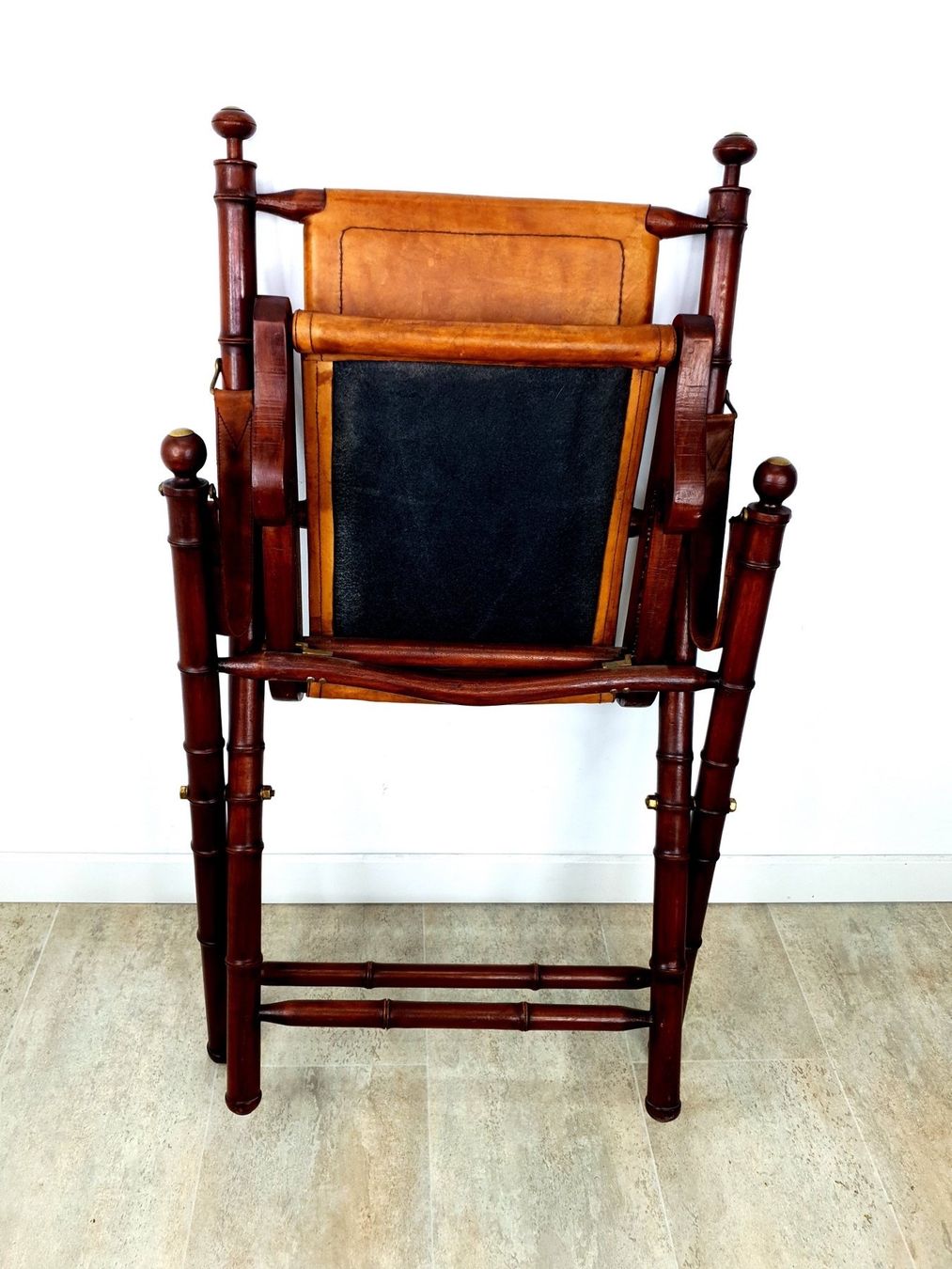 Sessel: Fauteuil safari cuir pliant – Gebraucht aus Grand-Lancy von Pplaton 4