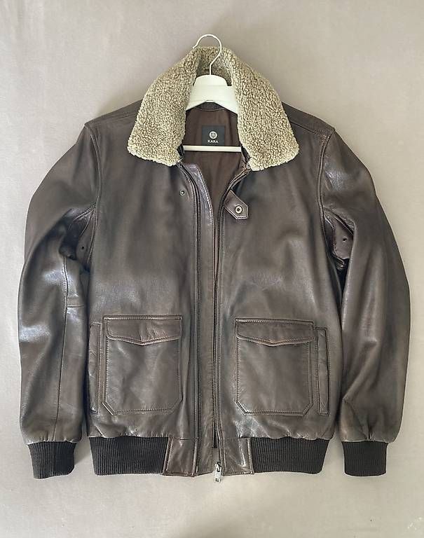 Jacken: Lederjacke braun – Gebraucht aus Luzern von saywhat