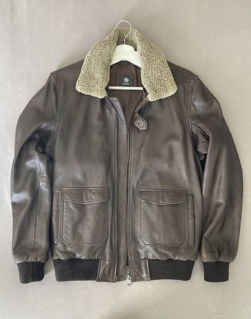 Lederjacke braun