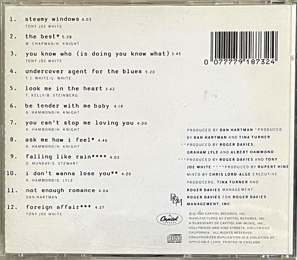 CDs: Tina Turner - Foreign Affair – Gebraucht aus Savagnier von Ne2065 1