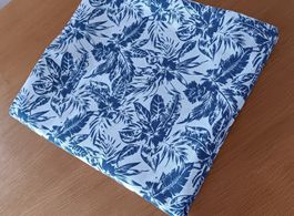 Magnifique tissu en 100% coton épais bleu et blanc 140x300cm