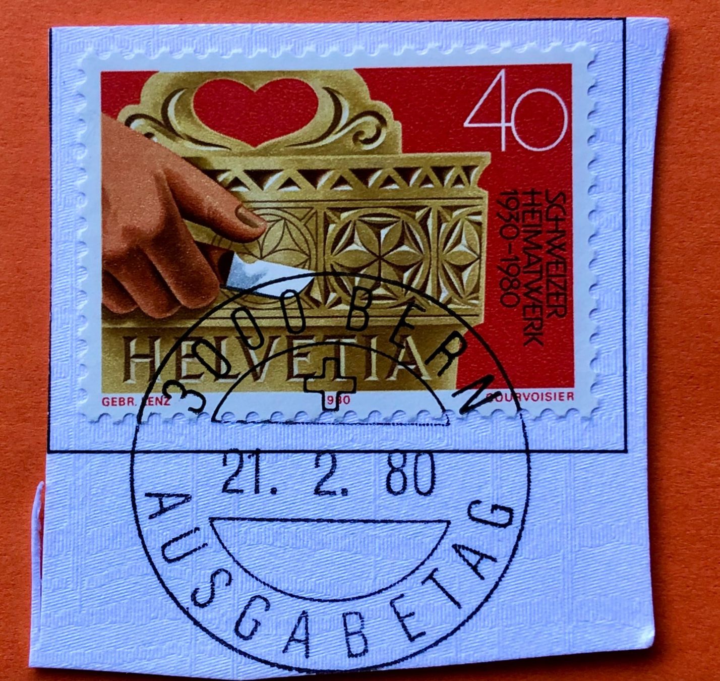 Tutti i francobolli: Nr.637 Sonderpostmarken GESTEMPELT BERN 1980    – Usato da Aarau venduto da Billa007