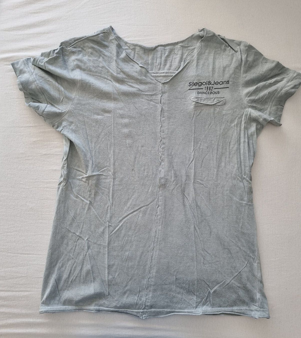 T-shirt: T-Shirt "Stegol&Jeans" (Gr. L) – Usato da Gams venduto da tischi97