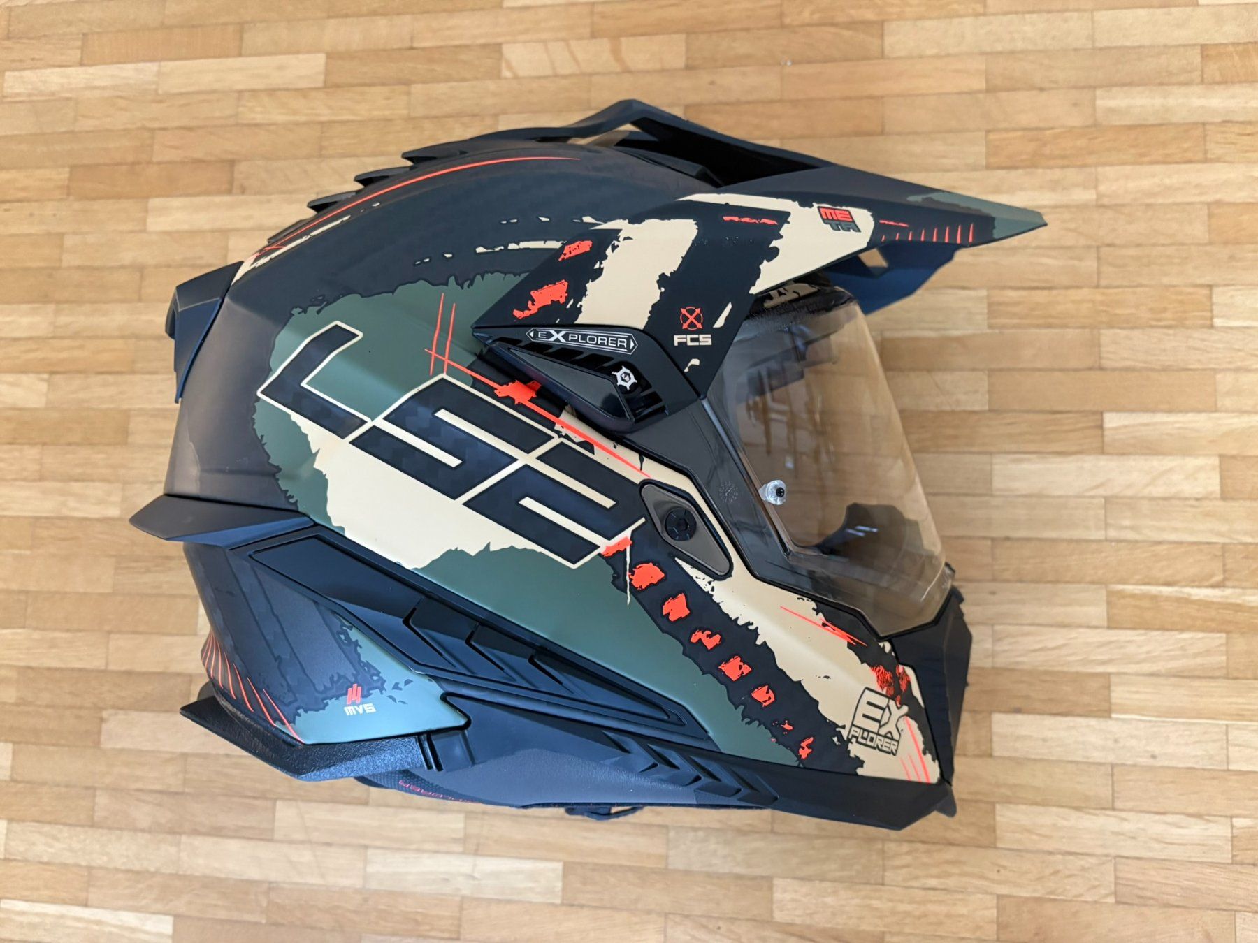 Caschi & visiere: LS2 MX701 Explorer C Extend Carbon Motocross Helm – Usato da Münchenbuchsee venduto da sidewinder72 4