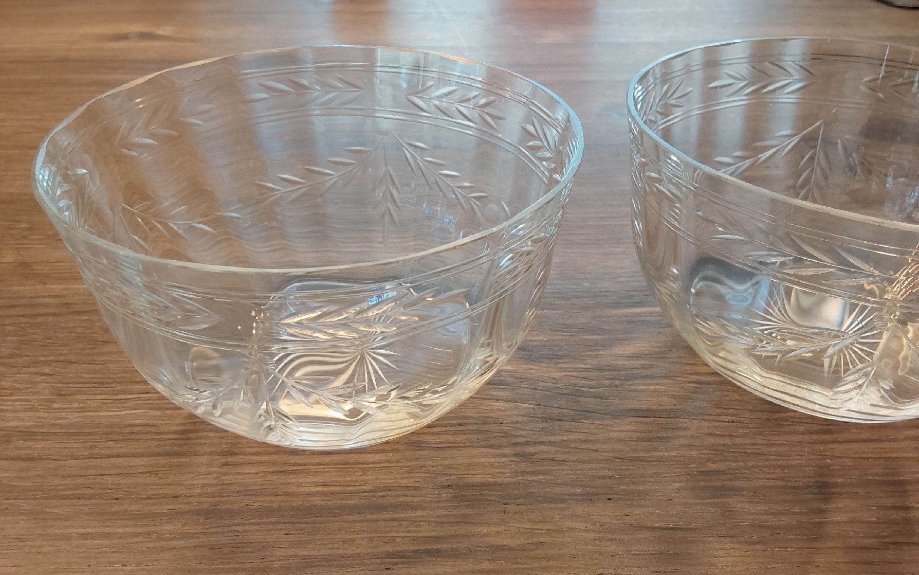 Ciotole: 2 Stück Glasschäli geschliffen – Usato da Köniz venduto da scopello12 1