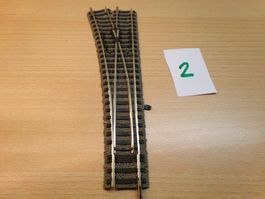 Fleischmann H0 Profigleis Weiche links 6140 (2)