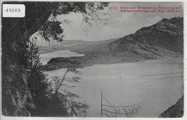 Blick vom Bürgenstock-Felsenweg auf Vierwaldstättersee und R