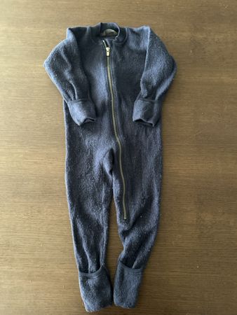 Walkoverall aus Merino Wolle Dilling Gr 92
