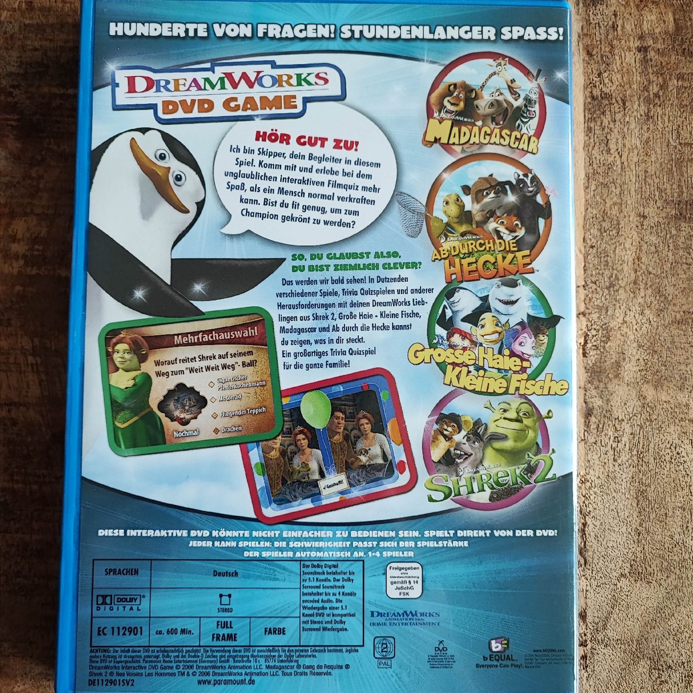 Alle DVDs: Dreamworks DVD Game - Familienspass – Gebraucht aus Dübendorf von kb86_MOVIE 1