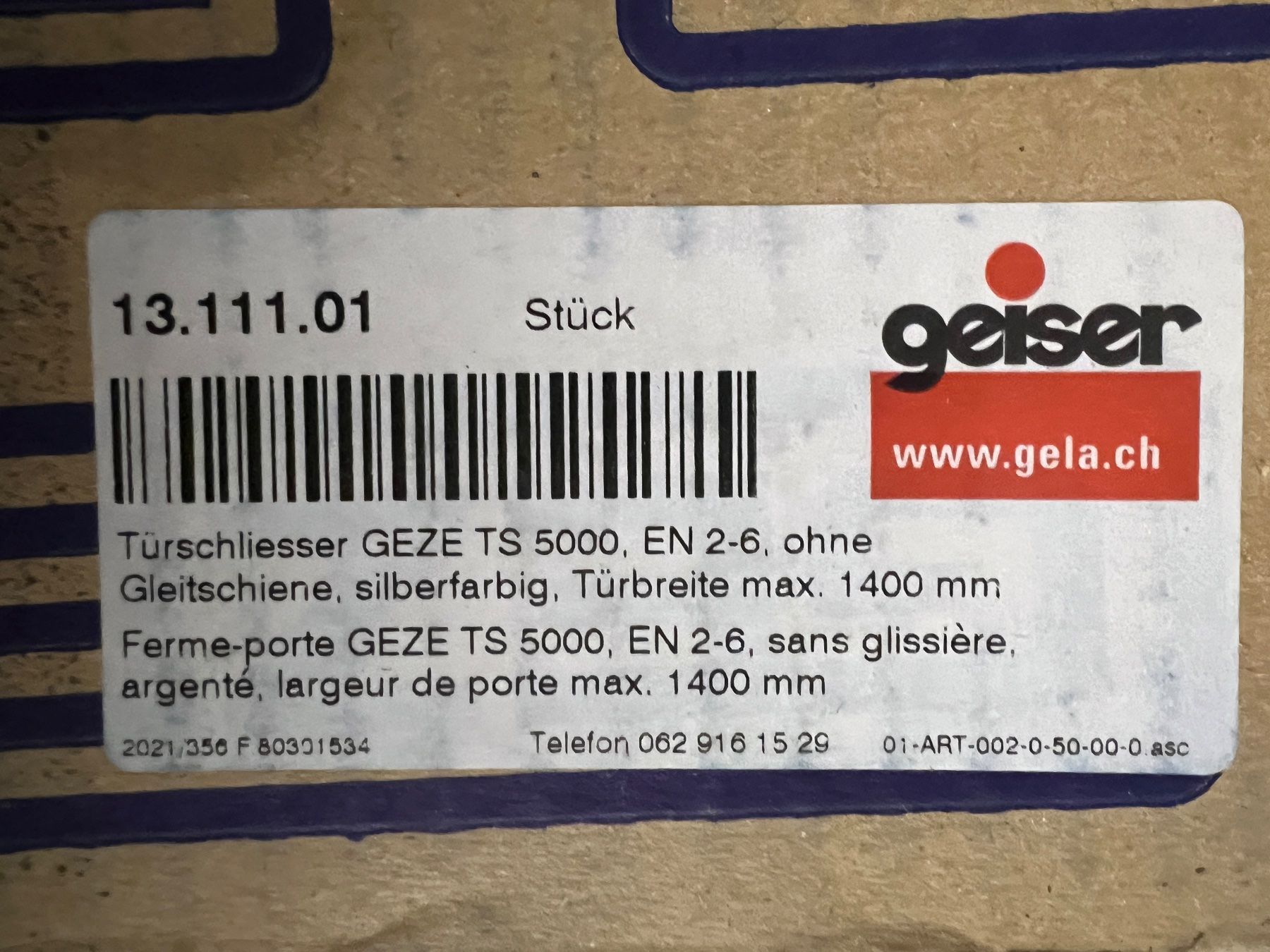 3x Türschliesser GEZE TS 5000 (Neu und originalverpackt) in Staufen für ...