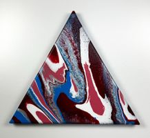 Acryl-Flüssigmalerei, Dreieck