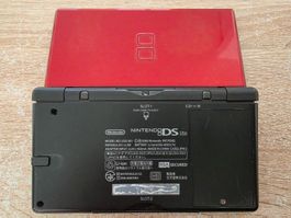 Nintendo DS lite in metallicrot-schwarz