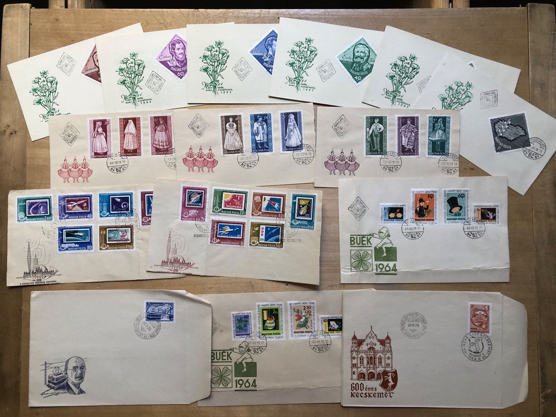 Tutti i francobolli: Hongrie/Ungarn 220 FDC 1963 - 1976 – Usato da Neuchâtel venduto da Atahuallpa