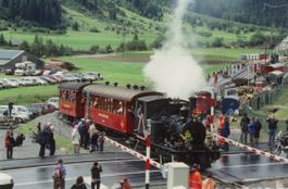 Oberwald   VS   -  Furka-Oberalp-Bahn / Bahnhof     um 2010