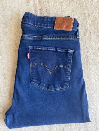LEVIS 721, GR.32, HIGH RISE SKINNY, BLAU