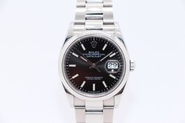 Rolex Datejust 36 Schwarz Ref. 126200, Full-Set
