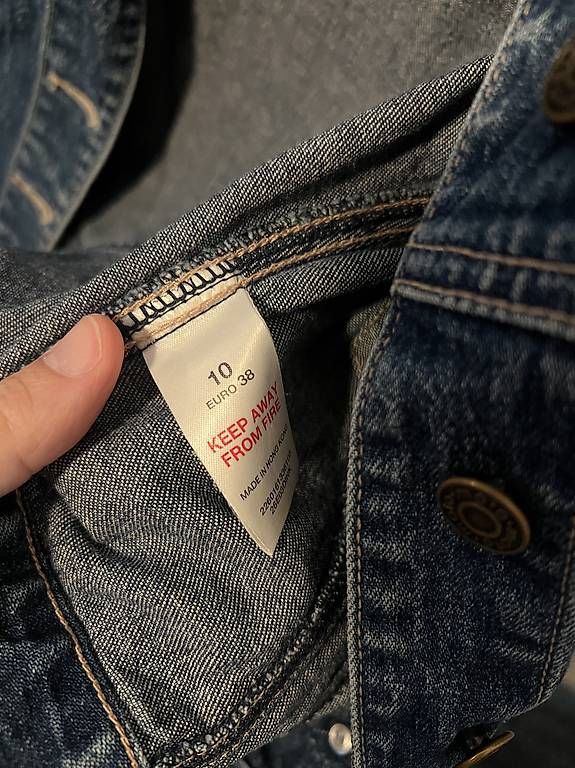 Topshop Jacken: Giacca di jeans blu donna – Gebraucht aus Maggia von Violettra 1