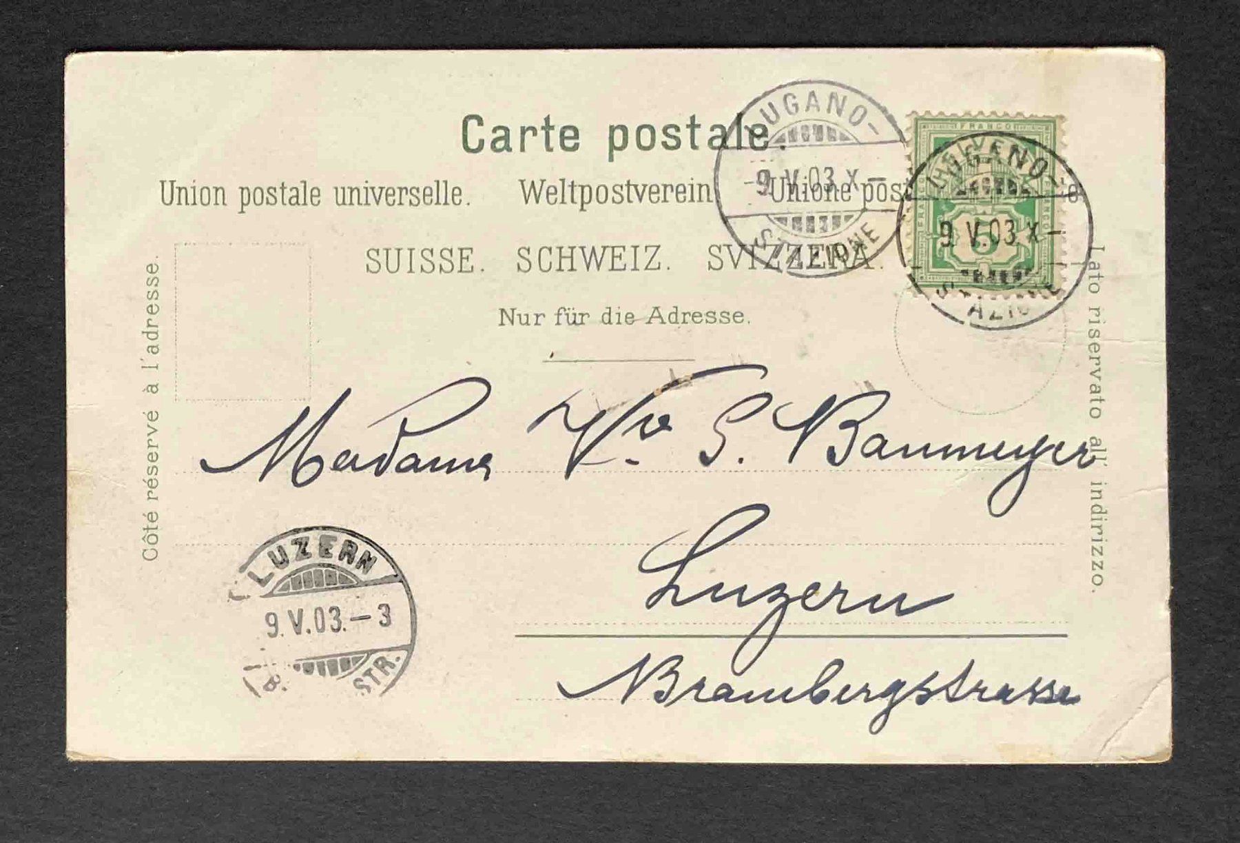 Cartoline postali: AK Rocher de Gandria – Usato da Goldau venduto da artelier1 1