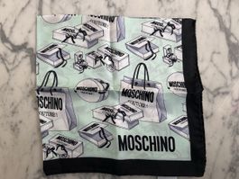 Moschino Silk Scarf, Mint Green 50cmx50cm