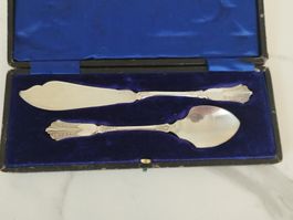 Antikes, versilbertes Edwardianisches Dessert-Set AUFLÖSUNG!
