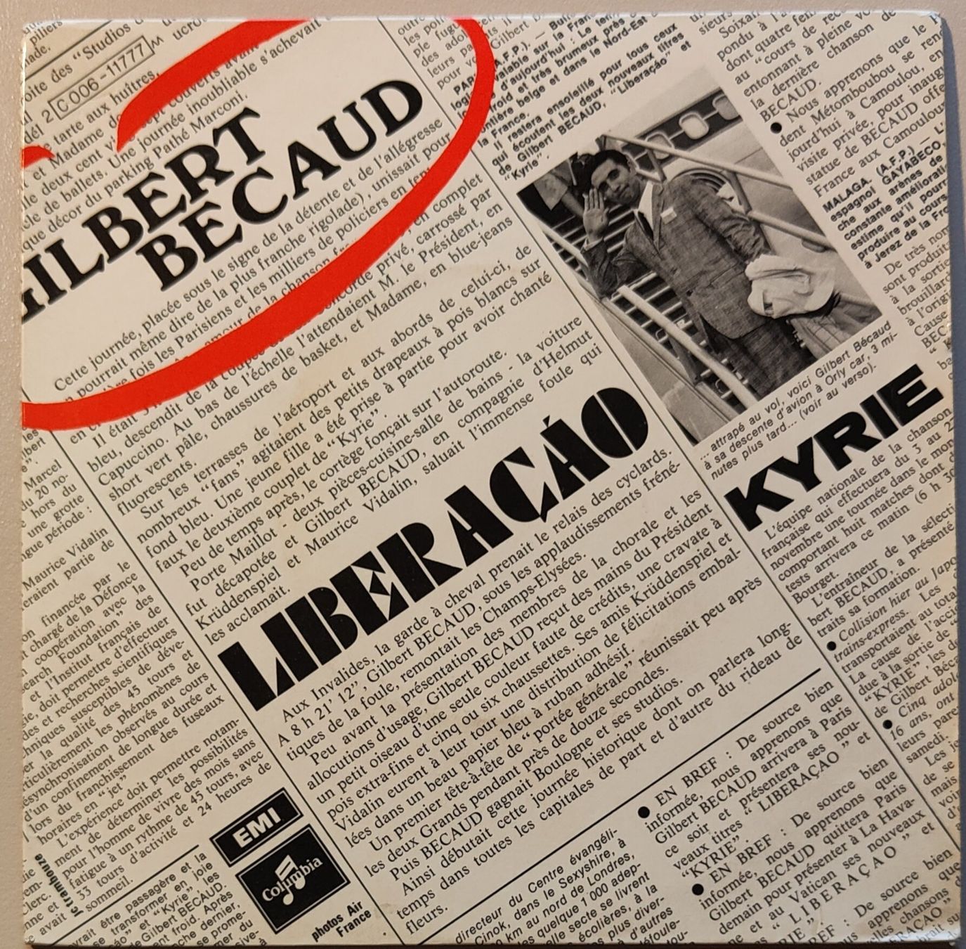 Schallplatten: Vinyl-Single Gilbert Becaud - Liberacao – Gebraucht aus Langenthal von Modo39