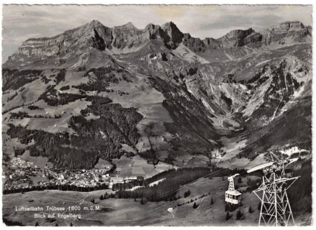 Cartoline postali: Engelberg - Luftseilbahn Gerschnialp--Trübsee – Usato da Binningen venduto da Mountainrider